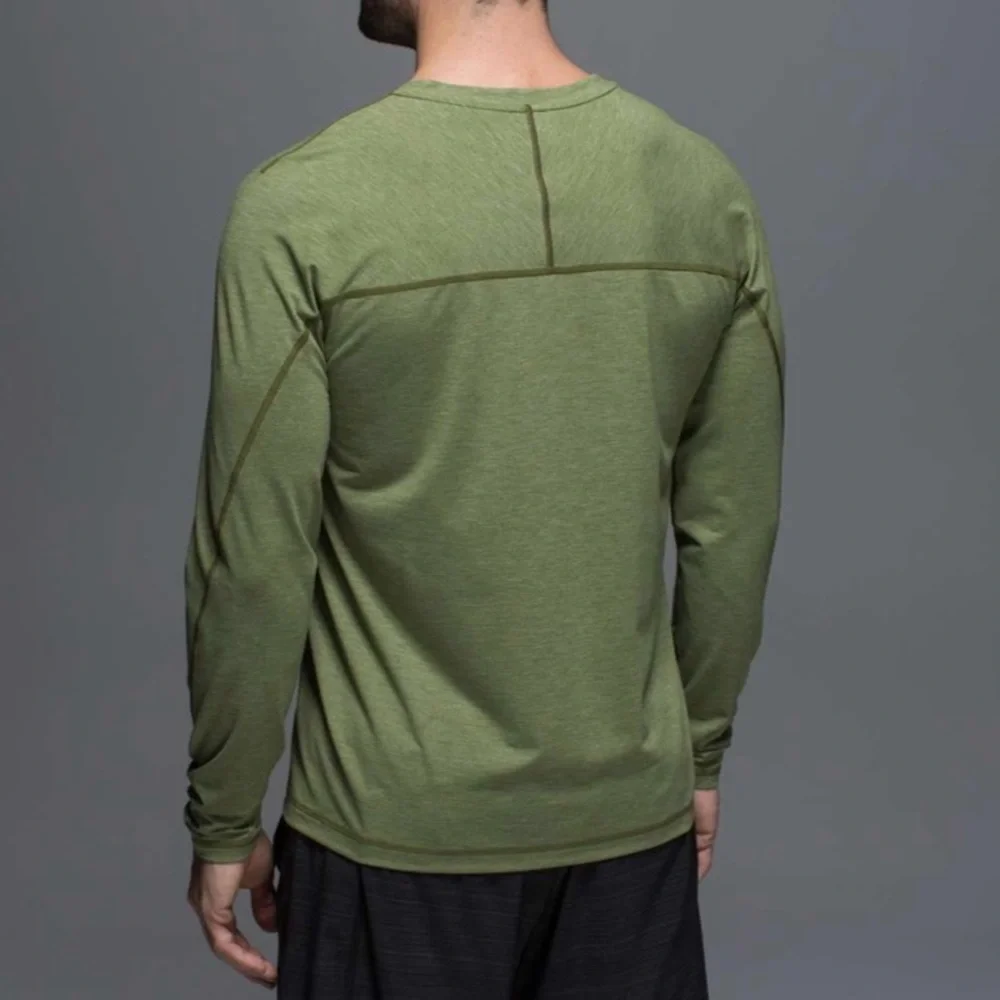 Lululemon Long Sleeve Shirt Heathered Spiced Olive